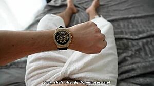 Cute prostitute in homemade scene