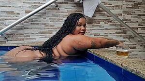 Yo, this BBW Latina drank all my load by the pool!