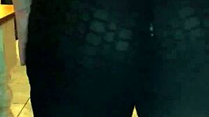 my big booty wife dances and shakes her ass, showing off her big tits and milf body.