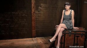 Lezdom toying ebony and brunette?