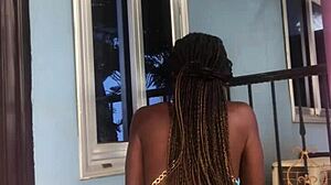 Crazybitch Twerking Seductively On The Balcony