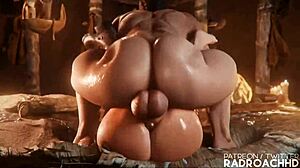 Man, Lara’s getting her guts rocked hard in this extended futanari clip by RadroachHD!
