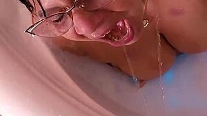 My stepmom agrees to jacuzzi fun for hot action