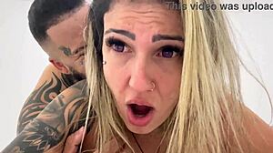 Amateur Girl Begs Him To Stop Anal But He Inserts Bareback In Her Virgin Ass And Cums Inside Her Wet Pussy