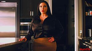 korina kova shows her big tits and ass