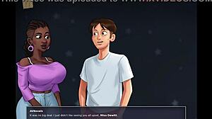 summertime saga 227 featuring teacher in game.