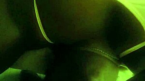 ebony beauty sucking monster cock before bed, intriguing contrast to sleep.