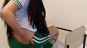 Teen Schoolgirl Penetrated Raw in Empty Classroom