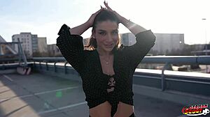 German scout picks up fit Italian Lola Danger for hard casting fuck.