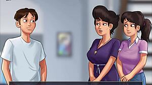 summertime saga 227 featuring teacher in game.