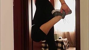 Home Isolating He Fucks Me During Yoga Hour Creampie Amateur