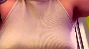 Woman's Shirt Turns Transparent With Sweat At The Gym