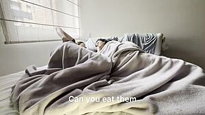 Night Games with My Best Friend Using Pillows for Sensual Fun