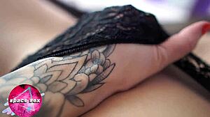 Babe In Stockings Masturbates Pussy And Cums On Feet - Hot Solo With Camera