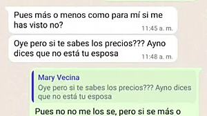 Doña Mary loves cock, her husband doesn't give it, so I fuck her.