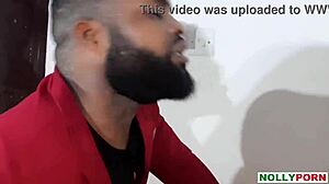 Corporate sex unfolds with a hardcore ebony doggystyle encounter