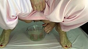 Massive Saggy Tits Star in Amateur Pissing Compilation