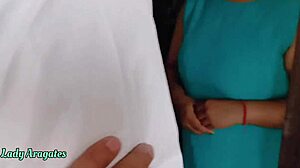 House owner seduces tenant with intense doggystyle blowjob