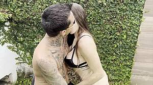 Pati the bunny couldn't resist fucking the motorcycle owner!