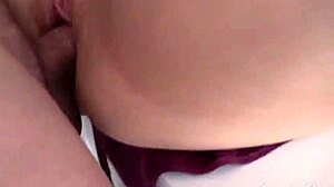 Cheating milf begs stepson for creampie under desk