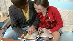 Look At That Young Russian Whore Getting Her Ass Opened Wide!