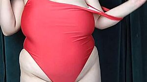 bbw tries on boohoo swimsuit with curves