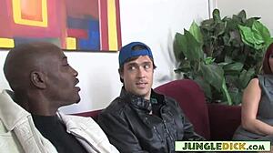 Wimpy white boy loses his ass to Carrie Ann