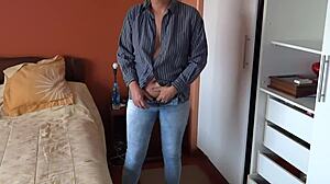hey, my stepson's friends jerk off watching me touch myself deep inside