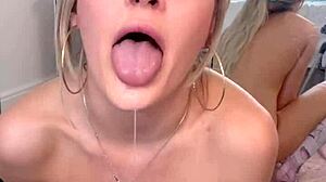 Fucked Pretty Blonde's Face Anal