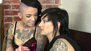 Tattooed Girls In Threesome Reach Intense Orgasms With Vibrator