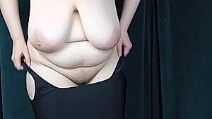 bbw tries on boohoo swimsuit with curves