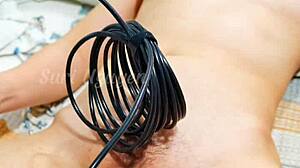 i examined beautiful wet vagina with endoscopy