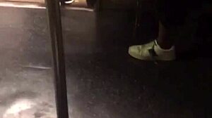 Big Ass Girl on Train Gets Groped by Sneaky Hands in Public