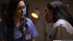 Why Does Latina Doctor Seduce Nurse with Pussy Licking to Stay Out of Trouble?