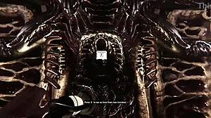 Gameplay clip from Lust from Beyond with monsters and screaming.