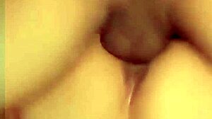 Beautiful brunette amateur with small tits gets fucked bent over in bedroom?