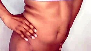 Sexy Striptease with Tiny 18+ Clit Cum Orgasm