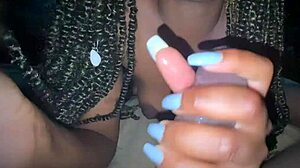 I sucked my friend's huge cock and begged him to pound my wet ebony pussy hard