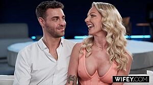 Victoria Rey Gets Fucked Doggystyle While Holding Hubby's Hand!