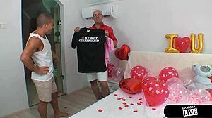 Homemade Big Tits Lana's Romantic Surprise. Fucking Dan's Buddy While He's Out!