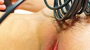 i examined beautiful wet vagina with endoscopy