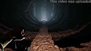 Gameplay clip from Lust from Beyond with monsters and screaming.