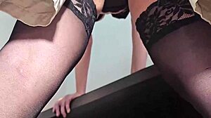 caught the secretary watching porn and fucked her