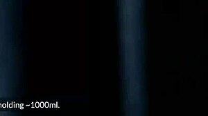 Classy British woman struggles in bondage with enema.