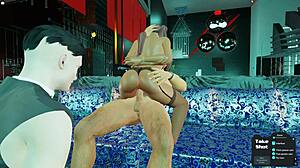 Ari fucked hard while cuck boyfriend watches