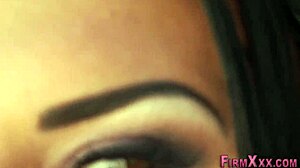 slut gets mouth stuffed with hot cum