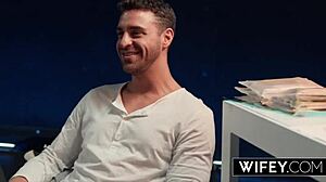 Victoria Rey Gets Fucked Doggystyle While Holding Hubby's Hand!