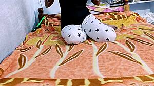 Desihotcouple's Indian Hot Wife Delivers Intense Homemade Handjob, Blowjob, And Footjob In Close-Up POV