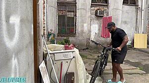 went to neighbor's shack to eat her ass and pussy