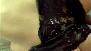 latina amateur rides big dildo at work, loving how she fucks it hard